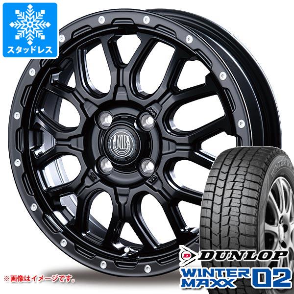 WINTER MAXX 02 - ハスラー用 スタッドレス ダンロップ ウインターマックス02 WM02 165/70R14 81Q インターミラノ マッドバーン XR-800M