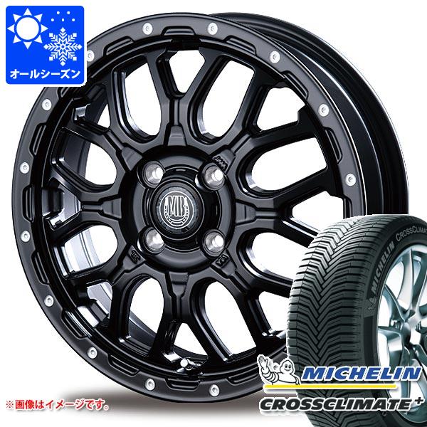 ハスラー用 オールシーズンタイヤ ミシュラン クロスクライメートプラス 165/70R14 85T XL インターミラノ マッドバーン XR-800M 4.5-14