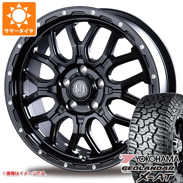 GEOLANDAR - ミツビシ デリカD5用 朱夏タイア ヨコハマ ジオランダー X-AT G016 LT225/75R16 103/100Q アウトラインホワイトレター マッドバーン XR-800M 6.5-16 夏タイヤ、ホイールセット-タイヤ、ホイール