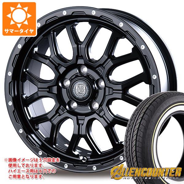 ハイエース 200系用 サマータイヤ オーレンカウンター クラシックオーバル 215/65R16C 109/107T ホワイト/イエローリボン マッドバーン XR-800M 6.5-16