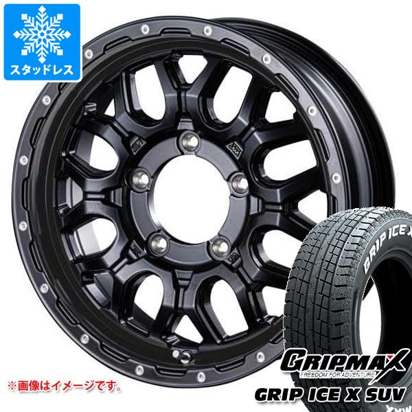 5本セット ジムニー用 スタッドレス グリップマックス グリップアイスエックス SUV 185/85R16 105/103N ホワイトレター インターミラノ マッドバーン XR-800M