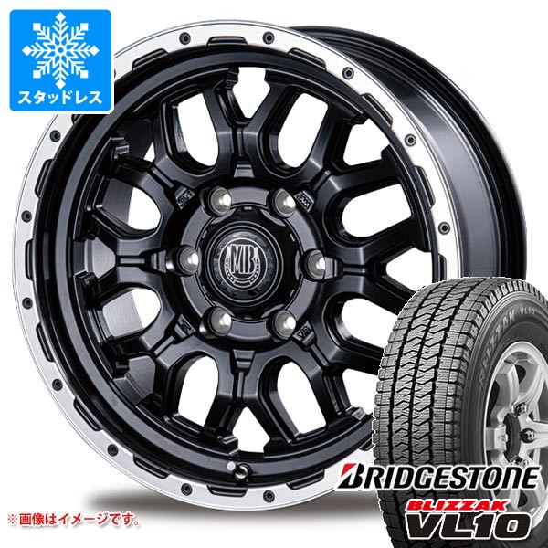 トヨタ ハイエース 200系用 スタッドレス ブリヂストン ブリザック VL10 195/80R15 107/105N インターミラノ マッドバーン XR-800M