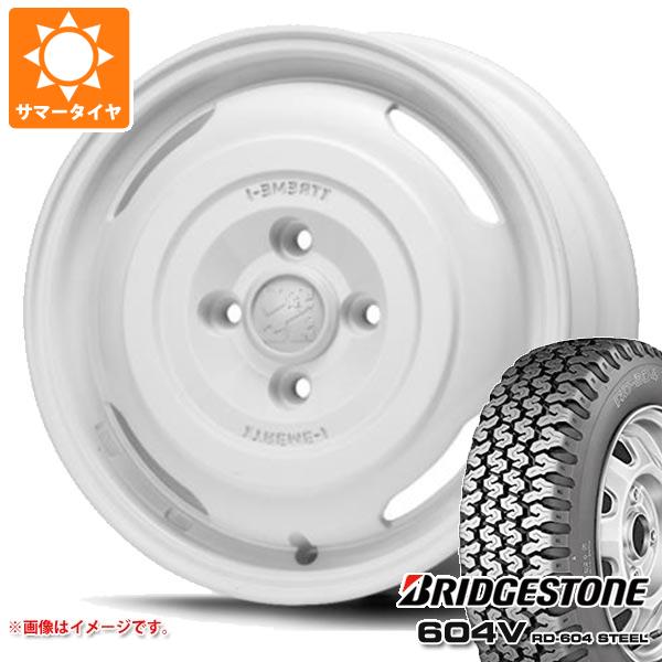 ハイゼットトラック S500系用 サマータイヤ ブリヂストン 604V RD 604 スチール 165R14 8PR (165/80R14 97/95N相当) MLJ エクストリームJ ジャーニー 4.5 14 :xtjjygw 28460 d85757ht:タイヤ1番