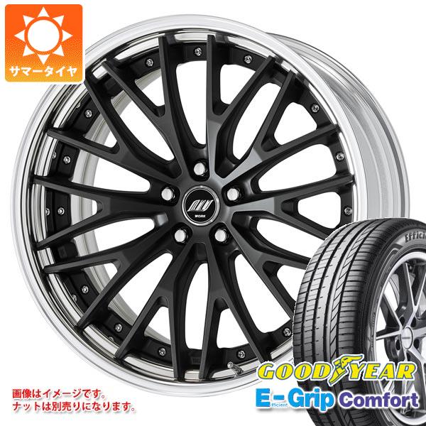 WORK - 炎節タイア 245/35R20 95W XL グッドイヤー エフィシエントグリップコンフォート 細工物 ジースト STX 8.5-20