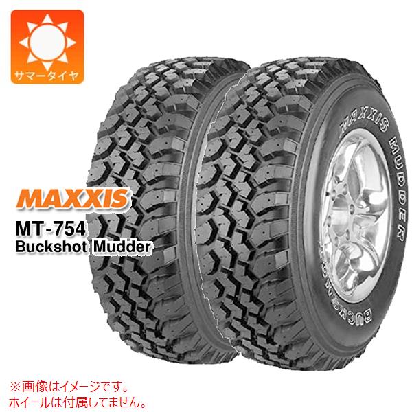 2本 サマータイヤ 195R14 106/104R 8PR マキシス MT 754 バックショットマッダー アウトラインホワイトレター MT 754 Buckshot Mudder 正規品 : 19550 2 : タイヤ1番