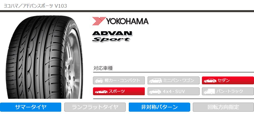 メーカーから直送 4本 サマータイヤ 235 40r18 91y ヨコハマ アドバンスポーツv103 N 1 ポルシェ承認 V103s Advan Sport V103 最新新生児外科学 自動車 Www Ozwork Co Jp