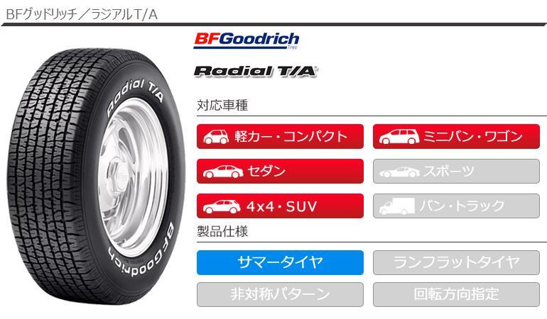 2本以上で送料無料 サマータイヤ 255/60R15 102S BFグッドリッチ