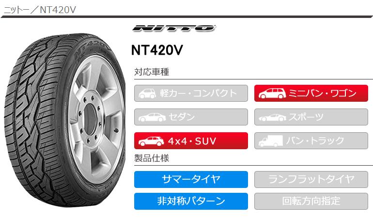 4本 サマータイヤ 275/60R20 116H ニットー NT420V NT420V[個人宅配送