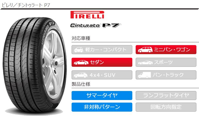 CintuRato 2本 サマータイヤ 225/45R18 91W ピレリ