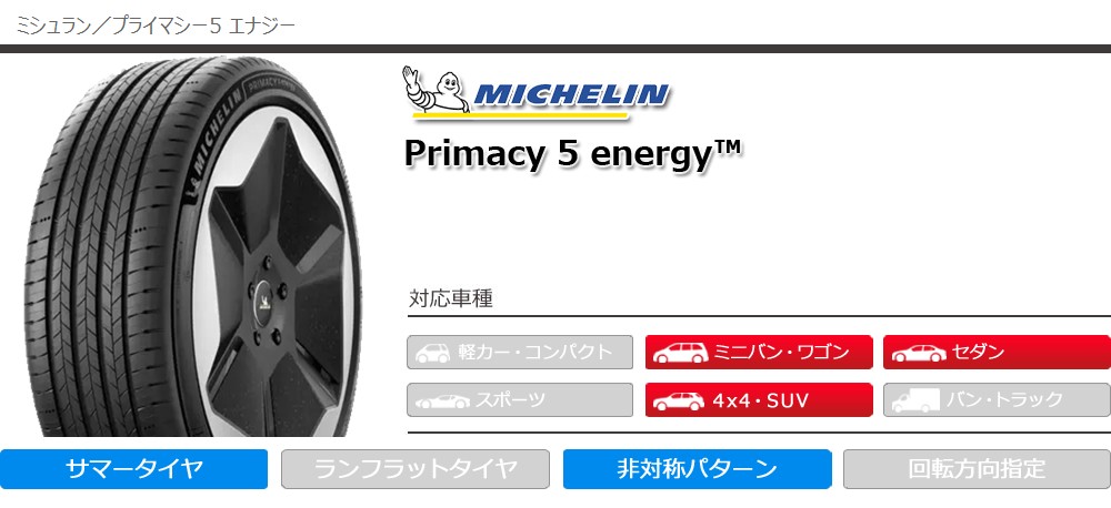 PRIMACY 4本 サマータイヤ 195/50R19 92V XL ミシュラン プライマシー5