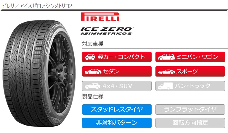 PIRELLI（ピレリ） 2本以上で送料無料 1本 スタッドレスタイヤ 225