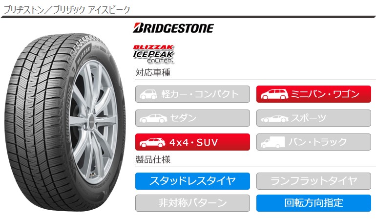 ブリザック 2本以上で送料無料 1本 スタッドレスタイヤ 235/55R17 103Q