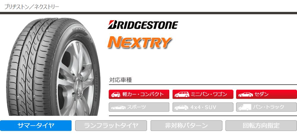 アイコンの サマータイヤ 175/80R14 88S ブリヂストン ネクストリー NEXTRY タイヤ1番 - 通販 - PayPayモール するお