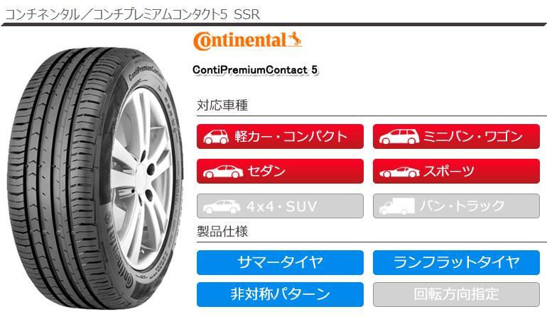 2本 サマータイヤ R W コンチネンタル コンチプレミアム