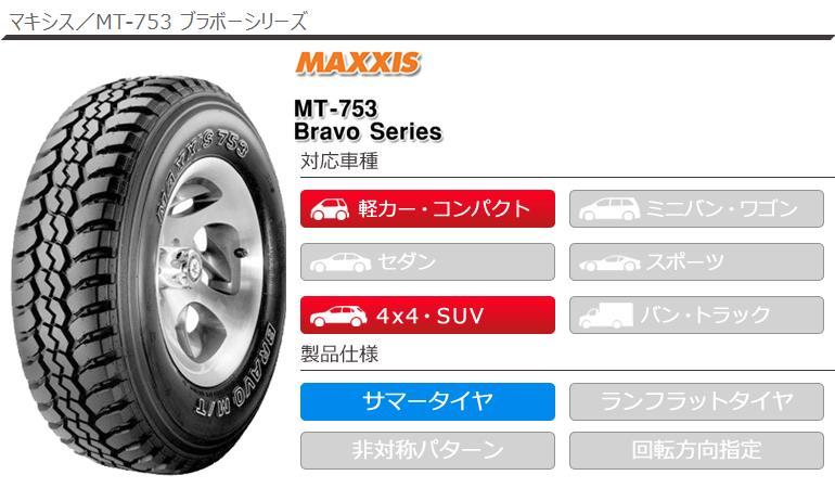 MAXXIS（マキシス） 4本 サマータイヤ 185R14C 102/100Q 8PR MT-753