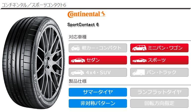 SportContact 4本 サマータイヤ 255/35R21 98Y XL コンチネンタル