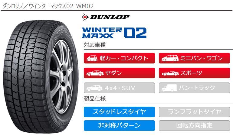 全日本送料無料 中古スタッドレスセット ダンロップ WINTERMAXX02 215