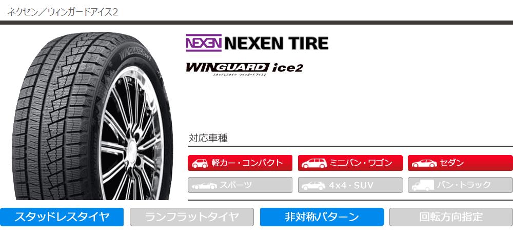 HOT在庫 2本 スタッドレスタイヤ 225/55R17 97T ネクセン ウィンガード