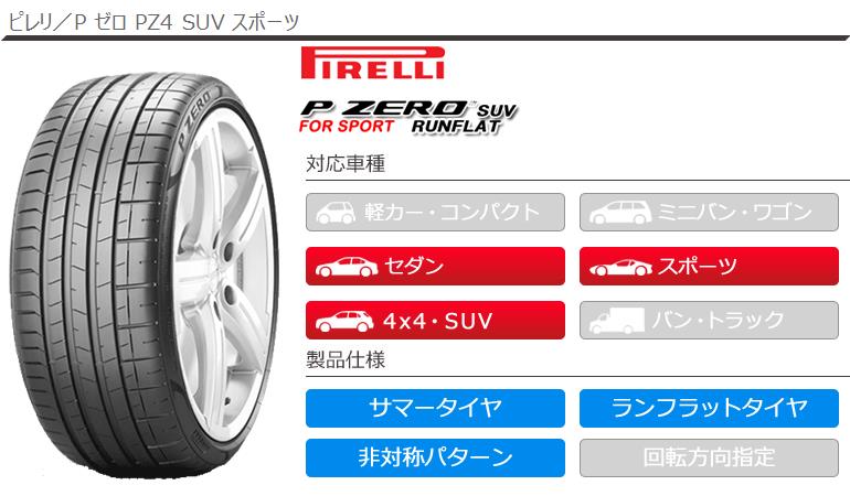 2本 サマータイヤ 275/40R21 107Y XL ピレリ P ゼロ PZ4 SUV スポーツ