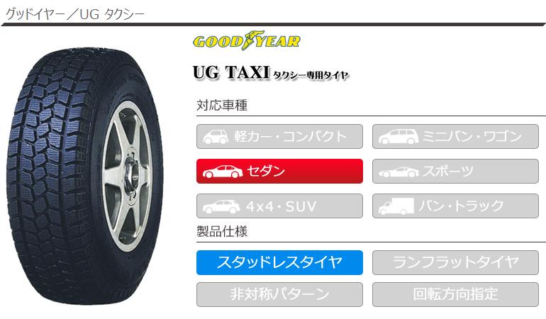 グッドイヤー（GOODYEAR） 4本 スタッドレスタイヤ 195/65R15 91Q UG