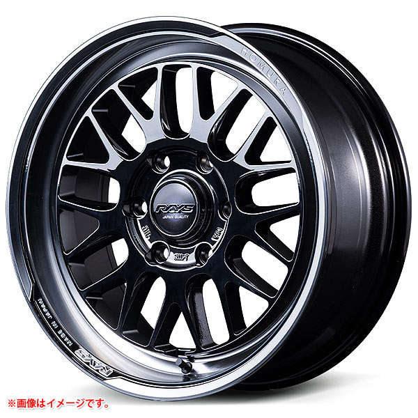 RAYS レイズ ホムラ 2x9L-RA ジェットブラック 7.5-18 ホイール1本