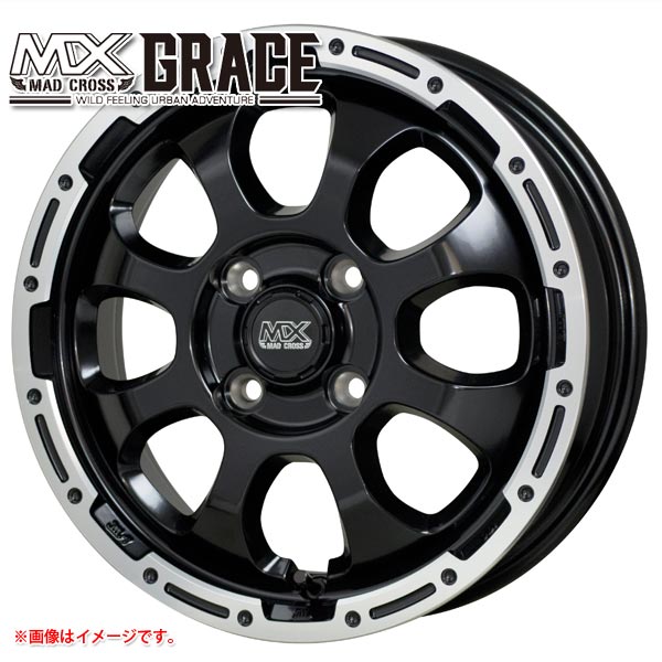 マッドクロスグレイス 4.5 15 ホイール1本 MAD CROSS GRACE :madgrbk4515:タイヤ1番