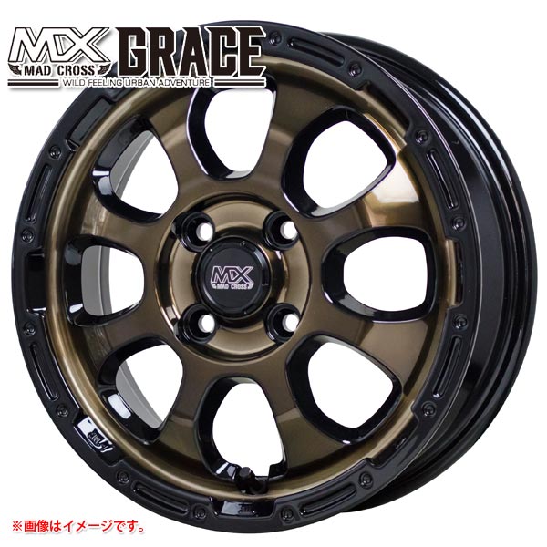 マッドクロスグレイス 4.5 14 ホイール1本 MAD CROSS GRACE :madgrbrk4514:タイヤ1番