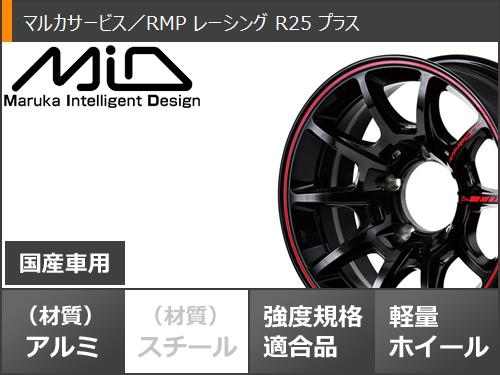 5本セット スズキ ジムニー JB64W用 サマータイヤ ヨコハマ ジオランダー A/T G015 LT225/75R16 115/112R OWL MID レーシング R25 プラス 5.5-16の画像