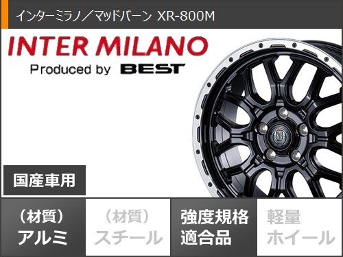 トヨタ RAV4 50系用 サマータイヤ BFグッドリッチ マッドテレーンT/A KM3 LT265/65R17 120/117Q インターミラノ マッドバーン XR-800M 7.0-17の画像