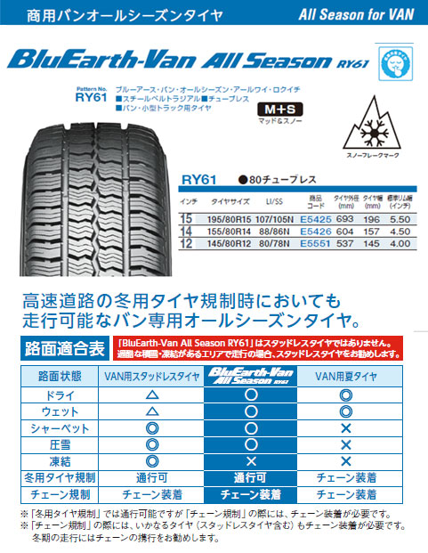 ハイエース等 ヨコハマ BluEarth-Van ALL SEASON RY61 195/80R15 107/105N プロディータHC 特注カラー:マットBK 15X6.0j+33 6H/139.7 インボイス対応｜tireeight3｜02