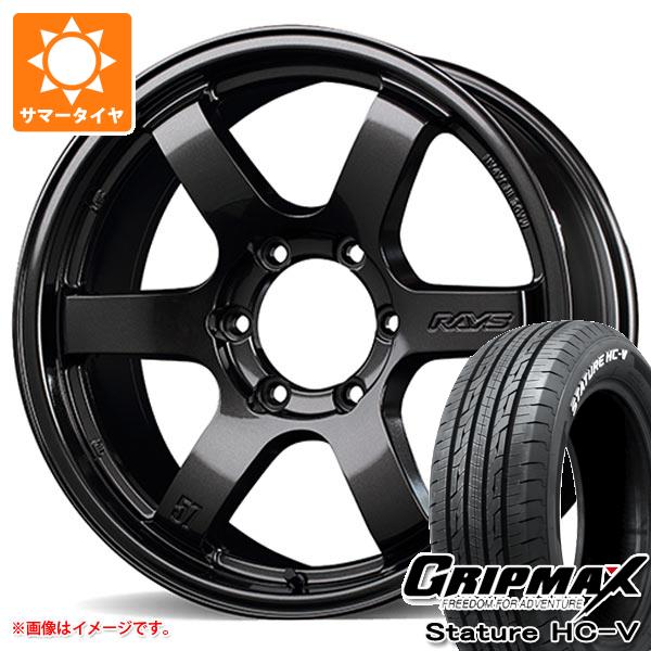 RAYS - 御機嫌はやりっ児 200系用 朱夏タイア グリップマックス スタチャー HC-V 215/65R16C 109/107S 白いこと雁の使い レイズ グラムライツ 57DR-X 6.5-16 タイヤ、ホイール-夏タイヤ、ホイールセット-車、バイク、自転車