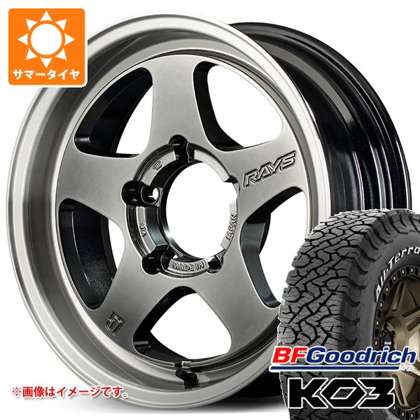 5本セット スズキ ジムニーノマド JC74W用 2026年製 サマータイヤ BFグッドリッチ KO3 LT215/70R16 100/97S ホワイトレター グラムライツ 57FR-X 5.5-16