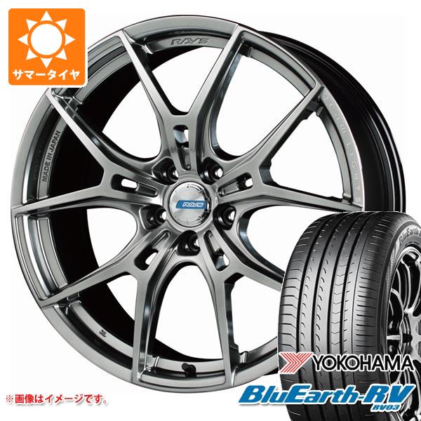 アルファード 40系用 2024年製 サマータイヤ ヨコハマ ブルーアースRV RV03 225/60R18 100H  レイズ グラムライツ 57FXZ LTD 8.0-18｜tiremax