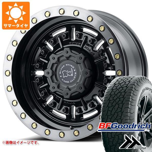 ハイラックス 120系用 サマータイヤ BFグッドリッチ トレールテレーンT/A 265/70R17 115T アウトラインホワイトレター ブラックライノ エイブラムス 8.5-17