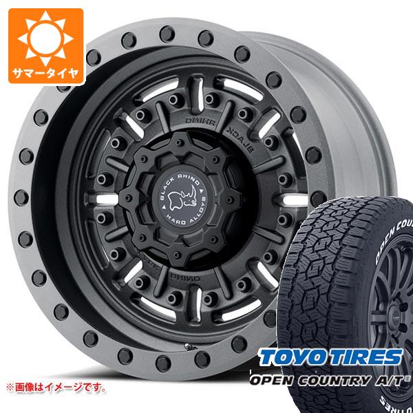 FJクルーザー 10系用 サマータイヤ トーヨー オープンカントリー A/T3 265/70R17 115T ホワイトレター ブラックライノ エイブラムス 8.5 17 : abratg6 41270 t801004yt : タイヤマックス