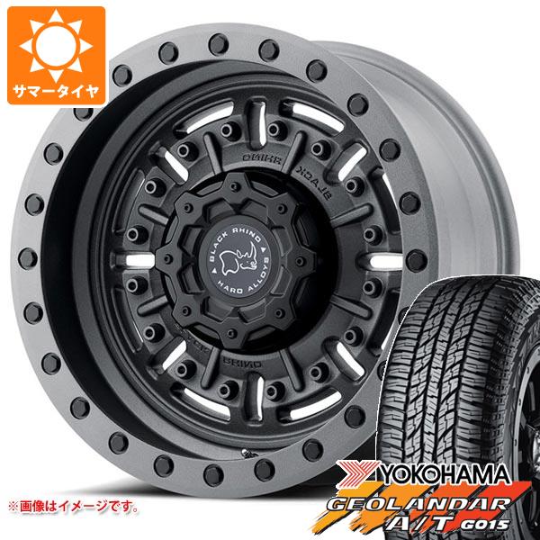 ハイラックスサーフ215系用 サマータイヤ ヨコハマ A/T G015 LT265/65R17 120/117R OWL ブラックライノ エイブラムス 8.5 17 :abratg6 34520 t801055yt:タイヤマックス