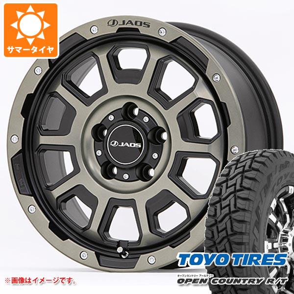 デリカD:5用 サマータイヤ トーヨー オープンカントリー R T 235 70R16 106Q ホワイトレター ジャオス アダマス BL5 7.0-16