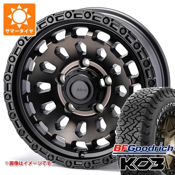 5本セット スズキ ジムニーノマド JC74W用 サマータイヤ BFグッドリッチ オールテレーンT/A KO3 LT215/70R16  ホワイトレター エアージー ヴァルカン 6.0-16