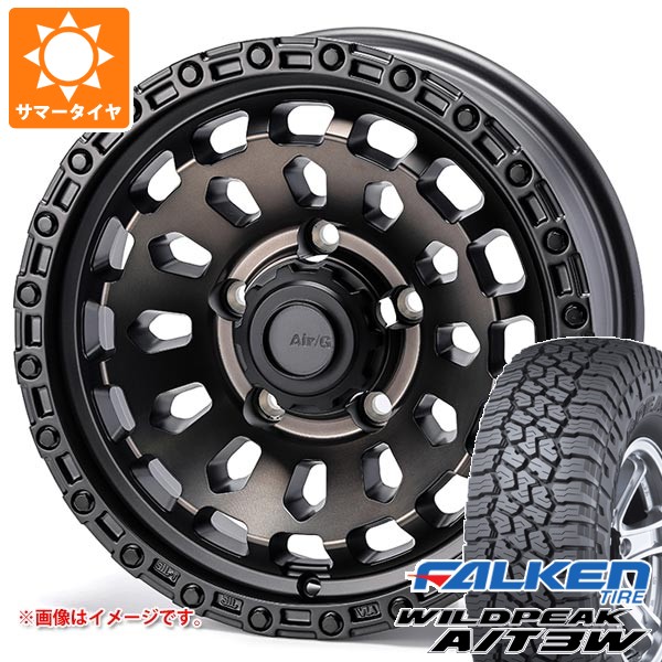 5本セット スズキ ジムニーノマド JC74W用 サマータイヤ ファルケン ワイルドピーク A/T3W LT225/75R16 115/112Q エアージー ヴァルカン 6.0-16