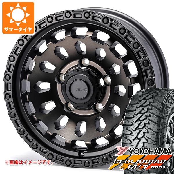 5本セット スズキ ジムニーノマド JC74W用 サマータイヤ ヨコハマ ジオランダー M/T G003 225/70R16 103S エアージー ヴァルカン 6.0-16