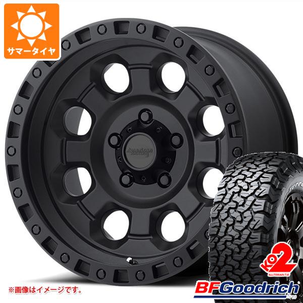 5本セット ジープ ラングラー JK/JL系用 サマータイヤ BFグッドリッチ オールテレーンT/A KO2 LT255/70R18 117/114S ブラックレター アメリカンレーシング AR201 :ar201bw 24244 j27103p 5:タイヤマックス