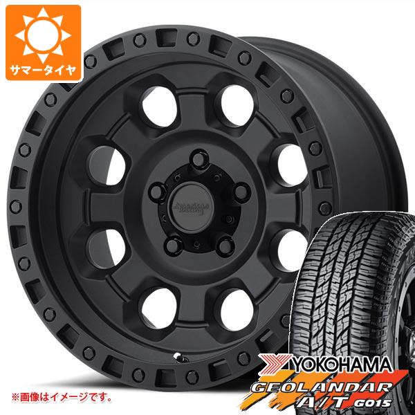 ランドクルーザー200用 サマータイヤ ヨコハマ ジオランダー A/T G015 285/60R18 116H ブラックレター アメリカンレーシング AR201 9.0 18 :ar201bl 22921 t80839yt:タイヤマックス