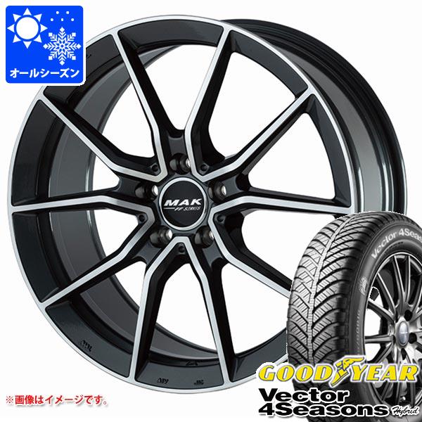 メルセデスベンツ C238 Eクラスクーペ用 オールシーズンタイヤ グッドイヤー ベクター 4シーズンズ ハイブリッド 225/55R17 101H XL MAK アルジェントエフエフ