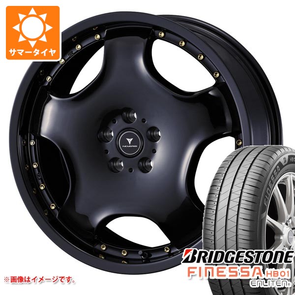 WEDS - 炎節タイア 245/45R19 102W XL ブリヂストン フィネッサ HB01 ノヴァ栗鼠 アセット D1 8.0-19
