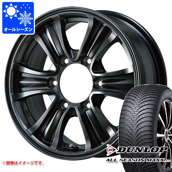 DUNLOP NV350キャラバン E26用 オールシーズンタイヤ ダンロップ オールシーズンマックス VA1 195/80R15 107/105N  バザルト エックスタイプ2 6.0-15