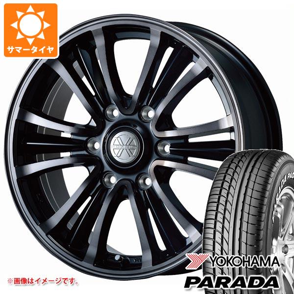 NV350キャラバン E26用 2024年製 サマータイヤ ヨコハマ パラダ PA03 215/60R17C 109/107S ホワイトレター バザルト エックスタイプ2 6.5-17｜tiremax