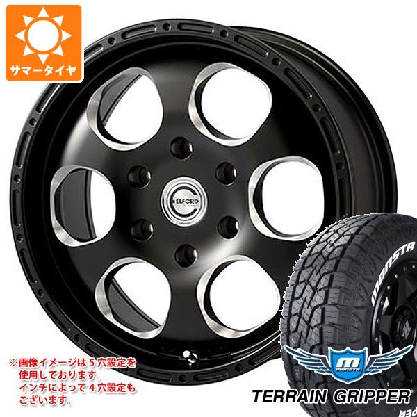 5本セット ジープ ラングラー JK/JL系用 サマータイヤ モンスタ テレーングリッパー LT285/70R17 121/118R ホワイトレター ブラッドストック ワンピース