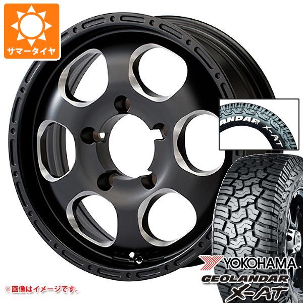 5本セット スズキ ジムニー用 サマータイヤ ヨコハマ ジオランダー X-AT G016 185/85R16 105/103N LT ホワイトレター ブラッドストック ワンピース 5.5-16