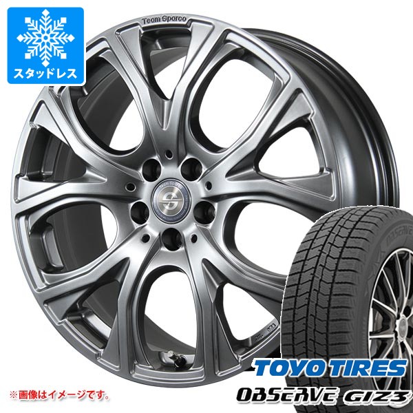メルセデスベンツ C117 CLA用 スタッドレス トーヨー オブザーブ ギズ3 225/40R18 88Q チームスパルコ ベネージュ
