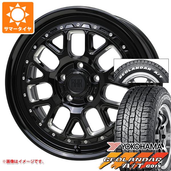 T31エクストレイル用 サマータイヤ ヨコハマ ジオランダー A/T G015 215/65R16C 109/107S ホワイトレター バークレイハードロック ヒューロン 7.0 16 :bhhub5 38493 n84986sn:タイヤマックス